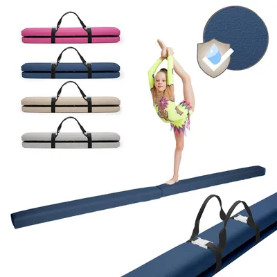Obrázek produktu pro MAMOI® Skládací gymnastická kladina z  200 cm, Protiskluzová balanční kladina pro děti a dospělé, Měkký povrch, Vhodná do interiéru