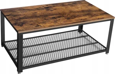Zdjęcie produktu dla Ława ciemny brąz do kawy do salonu BEGRYF 106x60x45