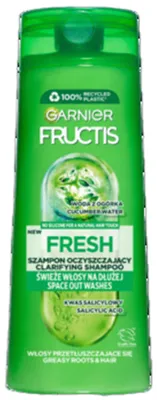 Zdjęcie produktu dla Garnier Fructis Fresh Oczyszczający Szampon Do Włosów Przetłuszczonych 400ml