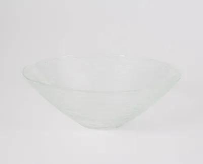 Produktbild von INNA-Glas Glasschüssel - Schale LINUS, rund, klar, 7cm, Ø 20cm - Obstschale - Dessertschale