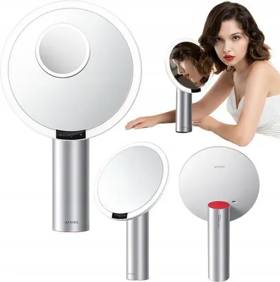 Zdjęcie produktu dla Lusterko do makijażu LUSTRO z oświetleniem LED podświetlenie AMIRO BIAŁE