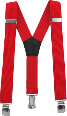 Produktbild von Fabio Farini - 1 Stück Schmales Y-Design mit 2,5cm Breite verstellbar mit extra starken Clipverschluss, Rot