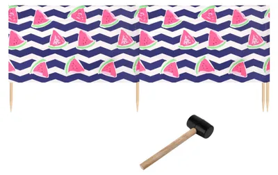 Image de Ladeheid Plage Paravent LAEX001 (Pastèque-7, 4 m)