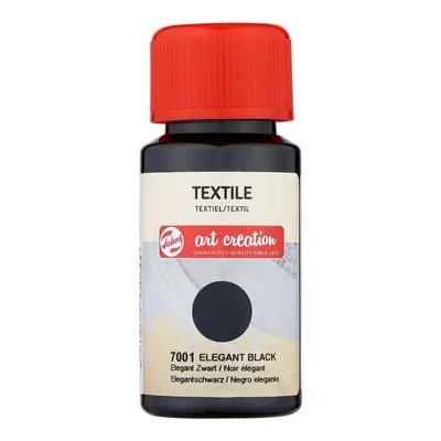 Produktbild von Talens Art Creation Textilflasche 50ml Elegant Schwarz 7001