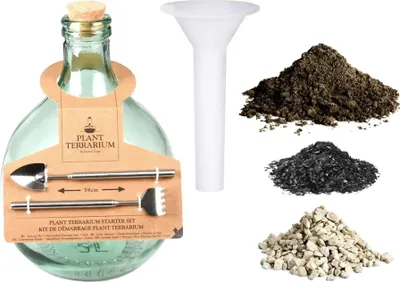 Obrázek produktu pro Sada pro vlastní výrobu skleneného zahradního akvária 5 l - uzavrený rostlinný