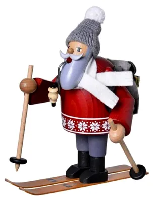 Produktbild von Räuchermännchen Skiwanderer - 19 cm