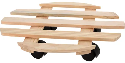 Produktbild von Pro Garden Pflanzenwagen - Holz - natur - rund - D35 cm - 50 kg
