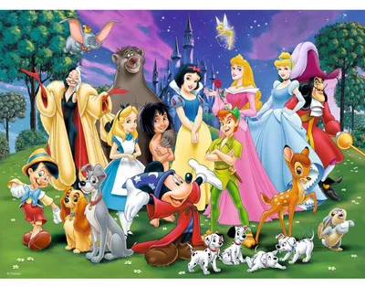 Produktbild von 200 Teile Ravensburger Kinder Puzzle XXL Disney Lieblinge 12698