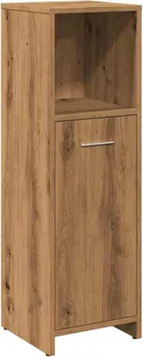 Obrázek produktu pro Koupelnová skříňka dub artisan 30 x 30 x 95 cm kompozitní dřevo
