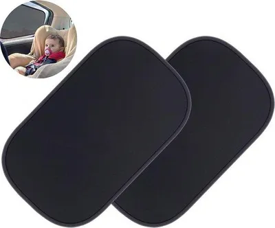 Produktbild von Sonnenschutz für Auto - 2 Stücke - UV-Schutz - Extra dunkel - mit UV-Schutz für Baby und Kind - Sonnenschutz für Seitenfenster - Auto-Sonnenschutz - Sonnenschutz für Auto-Seitenscheiben