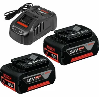 Immagine prodotto di Set of 2 Bosch Professional GBA 18V 5.0Ah batteries + GAL 1880 CV charger - 1600A00B8J