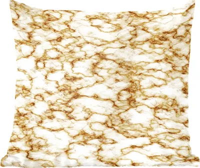 Produktbild von MuchoWow® Zierkissen Sofakissen Wohnzimmer Dekokissen 50x50 cm Marmor - Weiß - Braun - Komfort - Sofakissen