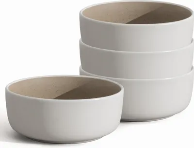 Produktbild von Steingut Geschirr 4 Personen, 4er Set Müslischale, ø 16cm