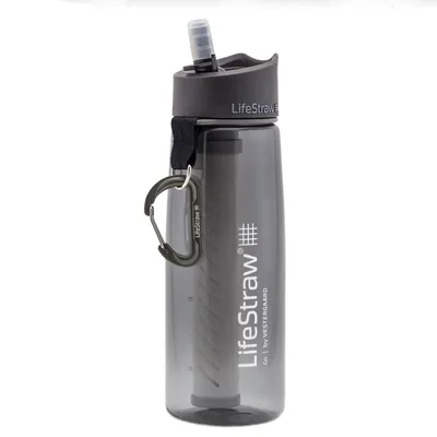 Produktbild von LifeStraw Go Wasserflasche mit Eingebautem Filter Grau