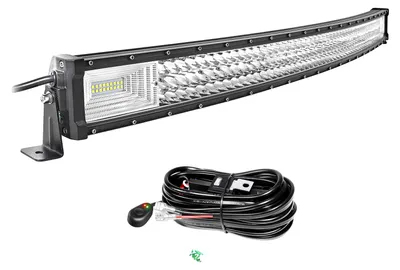 Image de Barreau lumineux LED, forme incurvée, haute luminosité, 42 pouces, 100W, avec câble d'alimentation