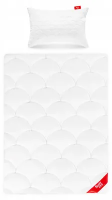 Produktbild von Ganzjahres Bettdecke 100x135 cm mit 1 Kissen 40x60 cm antiallergisch Mikrofaser