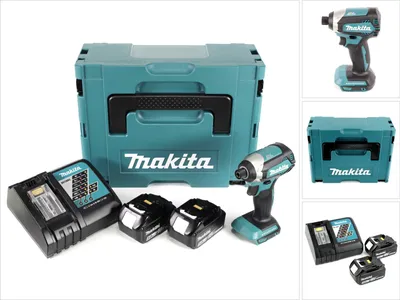 Produktbild von Makita DTD 153 RTJ 18 V Akku Brushless Schlagschrauber im Makpac + 2x BL 1850 B 5,0 Ah Li-Ion Akku + 1x DC 18 RC Ladegerät