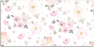 Produktbild von Schreibtischmatte Tischunterlage 120x60 cm Mauspad - Aquarellblumen