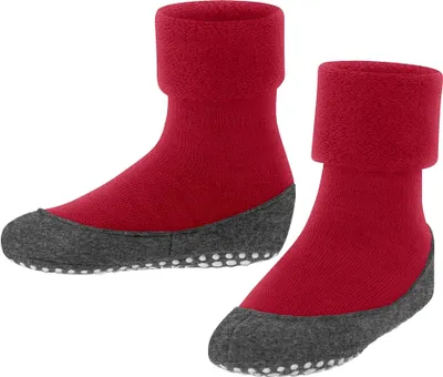 Produktbild von FALKE Kinder Hausschuhe - Cosyshoe, Pantoffeln, Anti-Rutsch, Schurwolle Hellrot 31-32