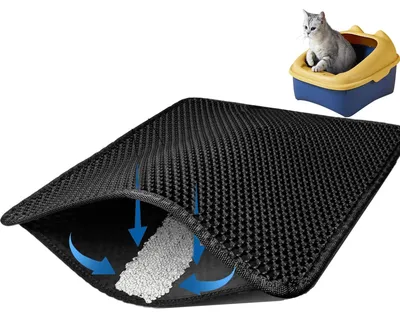 Obrázok produktu pre Solidchoice – Veľkokapacitná podložka do mačacej toalety, dvojvrstvová, 90 x 60 cm