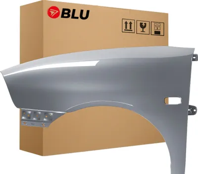 Immagine prodotto di BLU Parafango compatibile con Seat Ibiza Cordoba (6L - III 3. Generation) LS7Y Sinistra Silber Grau Luna | 2002-2008 | Anteriore | Verniciato | Pronto per il montaggio | Acciaio