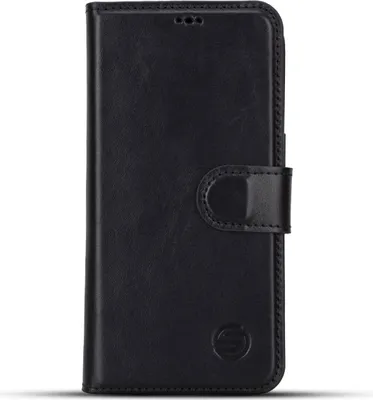 Produktbild von Solidenz Moda Book iPhone 17 Pro echt leren Hülle - Zwart