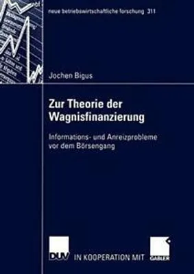 Produktbild von Zur Theorie der Wagnisfinanzierung