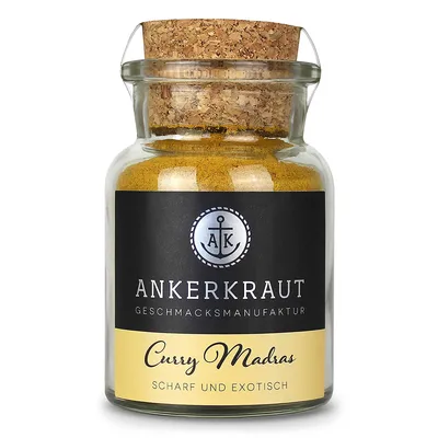 Immagine prodotto di Ankerkraut Curry Madras Caldo ed Esotico in barattolo di sughero 60g