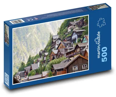 Zdjęcie produktu dla martinpuzzle - Puzzle 500 - Hallstatt - miasto, Austria