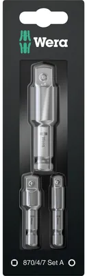 Image de Wera 05073200001 Wera 870/4/7 Set A SB Werkzeugschaft-Set