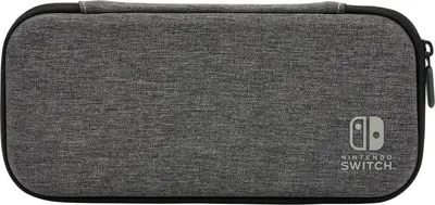 Produktbild von PowerA 1522651-01, Hartschalenkoffer, Nintendo, Anthrazit, Nintendo Switch, Nintendo Switch Lite, Nintendo Switch OLED, Staubresistent, Kratzresistent, Reißverschluss