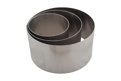 Produktbild von 3-tlg. Ringe Satz, Aluminium, Backringe für Hochzeitstorten 10 cm hoch