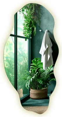 Produktbild von Dekoratives Loft Boho LED Beleuchtetes Spiegel für Wohnzimmer Badezimmer Schlafzimmer 50x100 cm