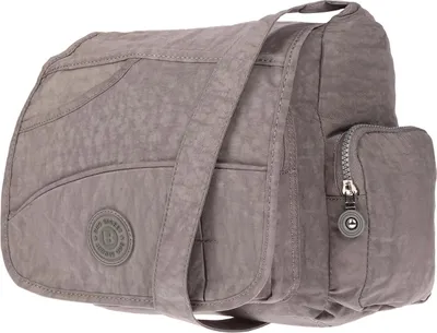 Produktbild von Bag Street Damen Tasche Umhängetasche Schultertasche Bag Shopper Handtasche Nylon Crossover Grau