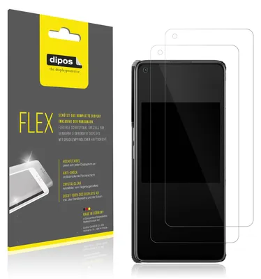 Produktbild von 3x Schutzfolie für Oppo K10 Pro Folie, 100% Displayabdeckung, dipos Flex