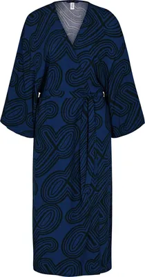 Produktbild von Triumph Damen Strandkleid Beach MyWear Tunic Robe - BLUE - DARK COMBINATION - Größe 42