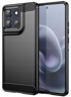 Obrázek produktu pro Techsuit – silikonové pouzdro Carbon pro Motorola Moto G86 – černé