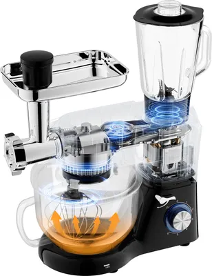Produktbild von 7,0 L Küchenmaschine Glumya Mit Fleischwolf | Mixer | Teigknetmaschin, 189,99