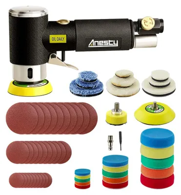 Produktbild von Anesty 25mm 50mm 75mm Druckluft Exzenterschleifer Mini Poliermaschine Auto Polierer Set