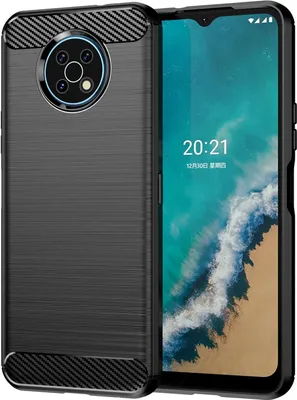 Produktbild von Silikon Hülle Carbon kompatibel mit MOTOROLA MOTO G50 TPU Case Soft Handyhülle Cover Schutzhülle Schwarz