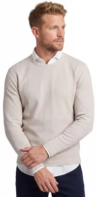 Produktbild von Zell-Pullover Rundhals BOSS Orange Tempesto beige Struktur