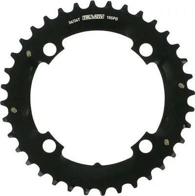 Image de Sram plateau MTB 36 dents S1 2x10 fois 104mm LK,aluminium,noir, pin long
