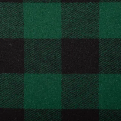 Produktbild von Twill Stoff Meterware Baumwollstoff Karo grün schwarz 145cm