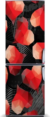 Produktbild von Tulup Kühlschrankdekoration - Magnetmatte - 60 cm x 180 cm - Magnet auf dem Kühlschrank - Geometrisches Herz