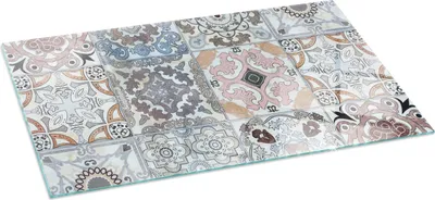 Obrázok produktu pre Sklenená podlahová doska 120x60 cm - krbová pec - krbová doska zo skla - ochranné sklo - ochranná doska proti iskrám - sklenená podlahová doska ohňovzdorná - ochranná doska proti teplu - ochrana podlahy zo skla - mozaikový vzor v dlaždiciach