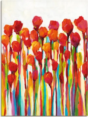 Produktbild von ARTland Leinwandbild Strotzen mit Farben I Größe: 45x60 cm