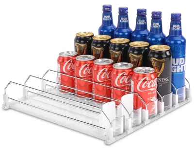 Immagine prodotto di Organizzatore automatico per lattine, adatto per frigorifero - Dispenser per 25 lattine