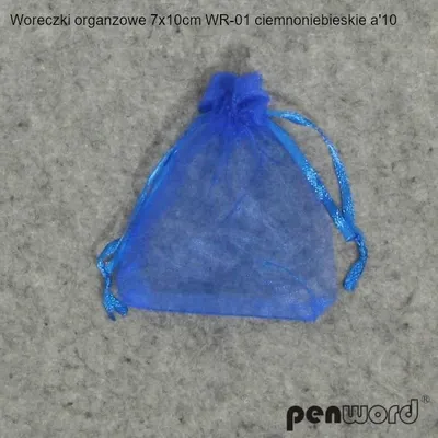 Produktbild von Woreczki organzowe ciemnoniebieskie 7x10cm 10szt