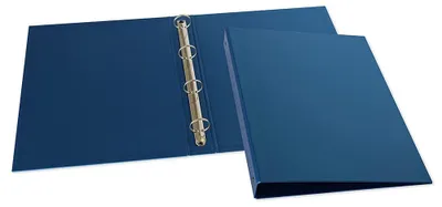 Productafbeelding van Ordner met vier ringen, formaat 22 x 30 cm, blauw metallic