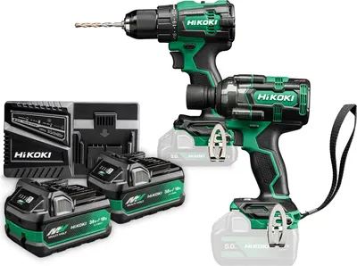 Obrázek produktu pro Hikoki 36/18V Kc18De Wjz (Ds18De + Wr18Dh) Multivolt 2X5,0Ah Hitsystem